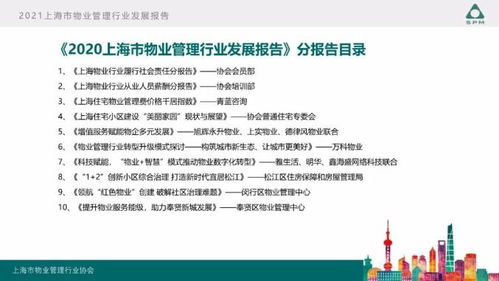 2021上海市物业管理行业发展报告 出炉啦